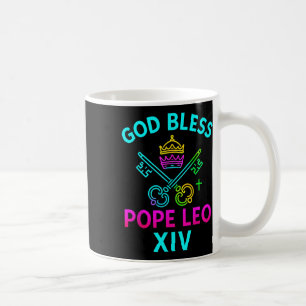 God Bless Pope Leo Xiv Vintage Catholics Tee Coffee Mug
