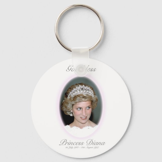 God Bless Princess Diana Key Ring (Front)