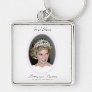 God Bless Princess Diana Key Ring