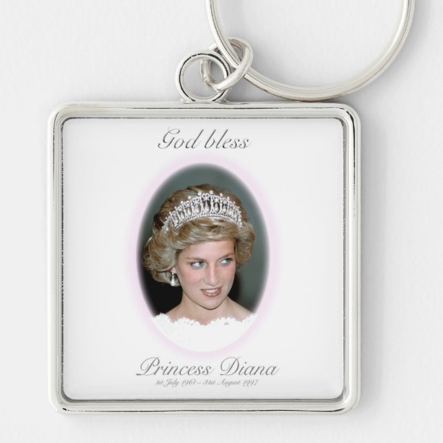 God Bless Princess Diana Key Ring (Front)
