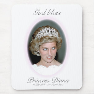 God Bless Princess Diana Mouse Mat