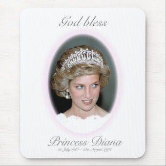 God Bless Princess Diana Mouse Mat