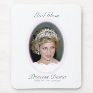 God Bless Princess Diana Mouse Mat