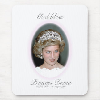 God Bless Princess Diana Mouse Mat