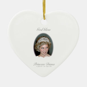God Bless Princess Diana - Remembrance Ceramic Tree Decoration