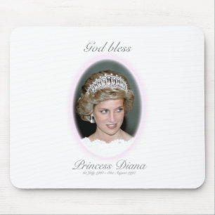 God Bless Princess Diana - Remembrance Mouse Mat