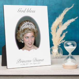 God Bless Princess Diana - Remembrance Plaque