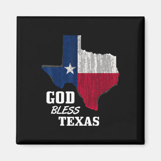 God Bless Texas Flag Texas Independence Day Blue R Magnet