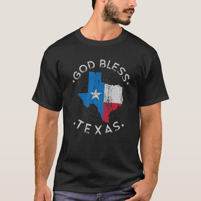 God Bless Texas Ohio T-Shirt (Front)