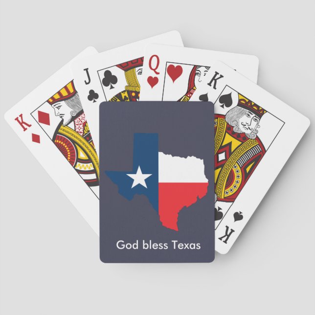 God Bless Texas Playing Cards (Back)