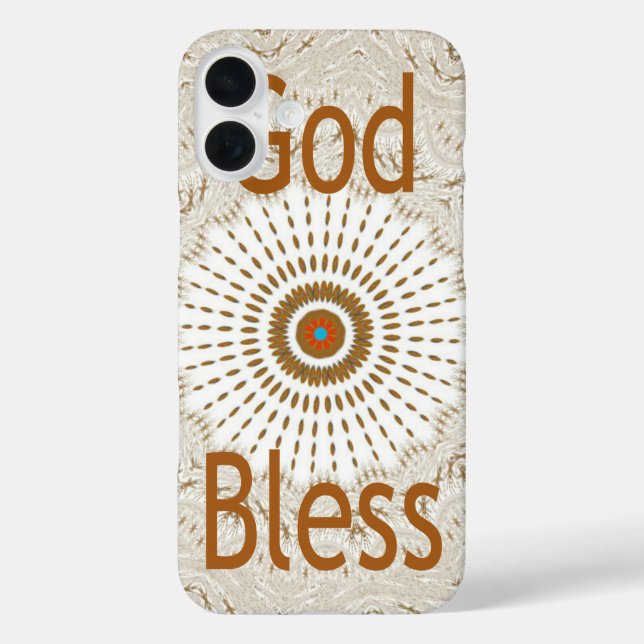 "God Bless" | Text Traditional African Motif Desig Case-Mate iPhone Case (Back)