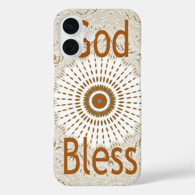 "God Bless" | Text Traditional African Motif Desig Case-Mate iPhone Case (Back)