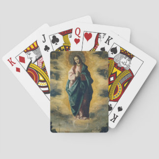 GOD BLESS THE IMMACULATE CONCEPTION PLAYING CARDS