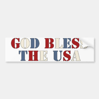 God Bless The USA Bumper Sticker