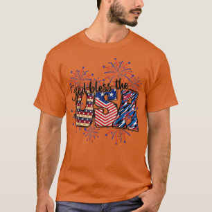 God Bless The USA, Fireworks 4th Of July Costume T T-Shirt