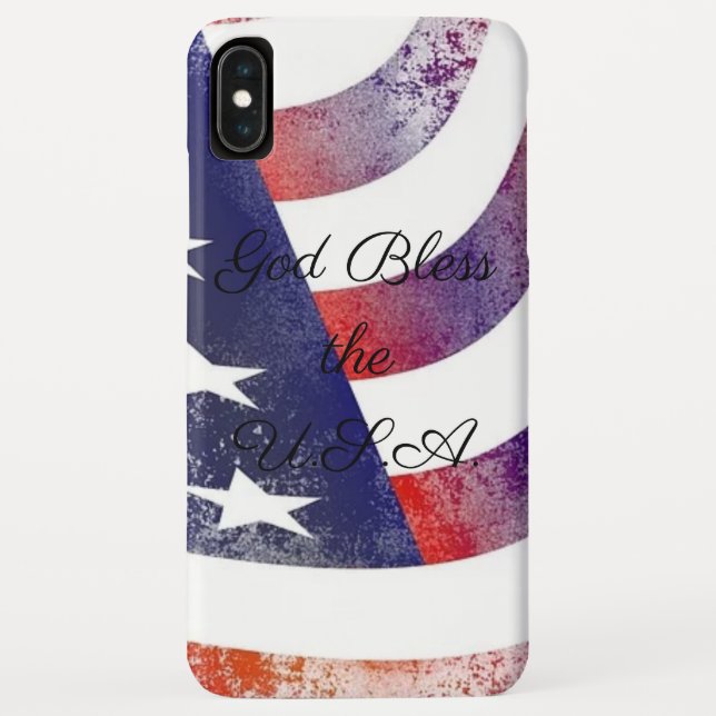 God Bless the USA iPhone Case (Back)