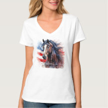 God Bless the USA Patriotic Horse