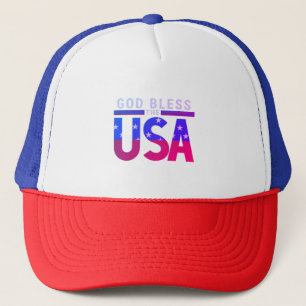 God Bless the USA Trucker Hat