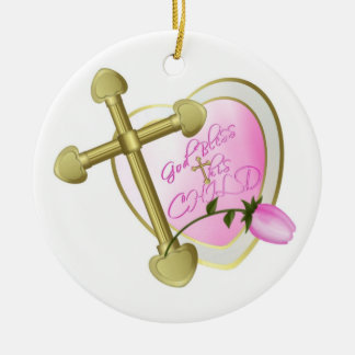 God Bless this Child Ceramic Tree Decoration