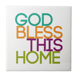 God Bless This Home Tile