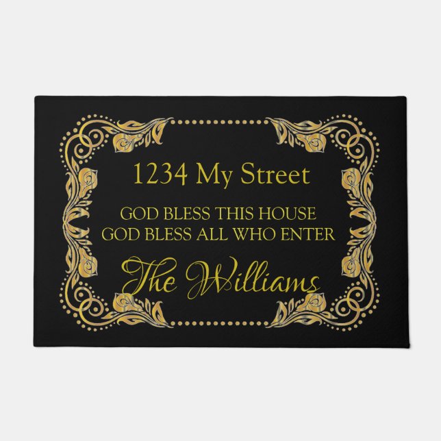 God bless this house doormat (Front)