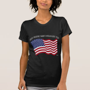 GOD BLESS THIS MILITARY KID with US flag T-Shirt