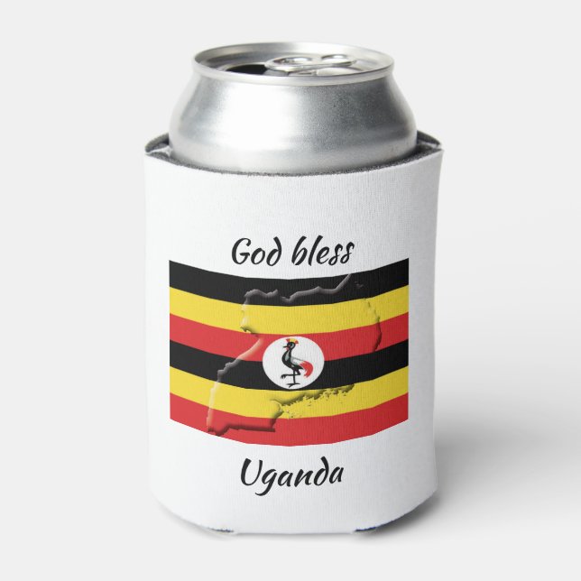 GOD BLESS UGANDA Customised Keepsake Can Cooler (Can Front)