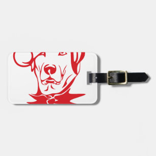 god bless us christmas luggage tag