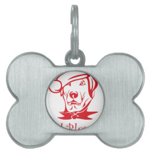 god bless us christmas pet ID tag