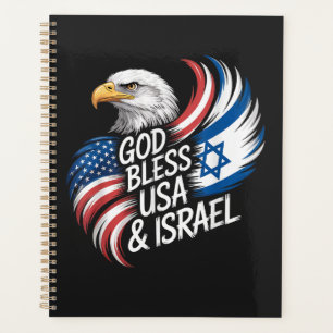 God Bless USA Israel Planner