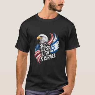 God Bless USA Israel T-Shirt