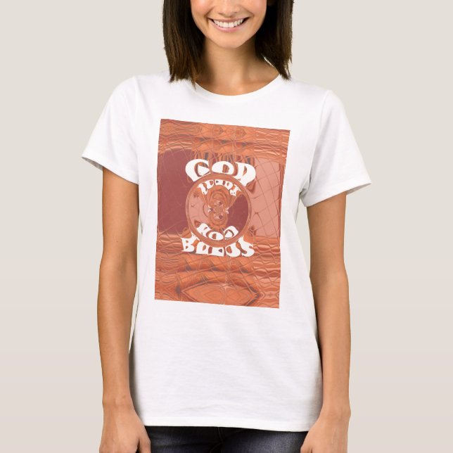 God Bless You – African-Inspired Spiritual Print  T-Shirt (Front)