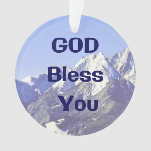 God Bless You Christmas Ornament