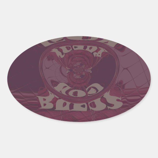 God Bless You Giraffes Art Print/Design Oval Sticker (Front)