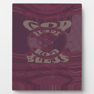God Bless You Giraffes Art Print/Design Plaque
