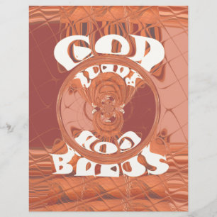 God Bless You Inspirational Text Design.