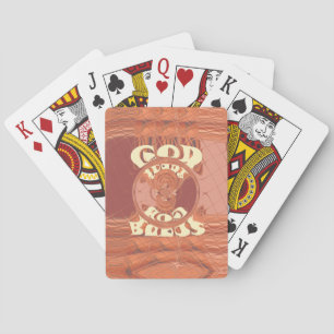 God Bless You Inspirational Text Design. Playing Cards
