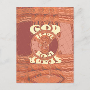 God Bless You Inspirational Text Design.  Postcard