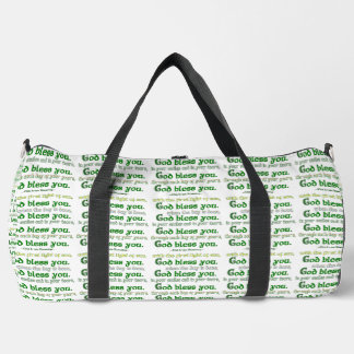 God Bless You Irish Blessing Duffle Bag