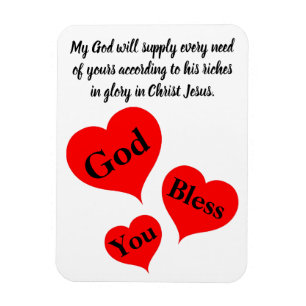 God Bless You Magnet