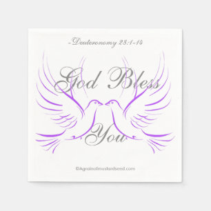 God Bless You Napkin