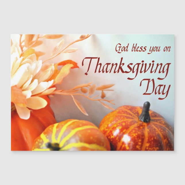 God Bless You Thanksgiving Greeting Card (Front)