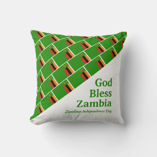 GOD BLESS ZAMBIA Custom Scripture Cushion