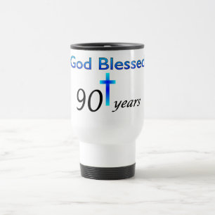 God Blessed 90 years birthday gift Travel Mug