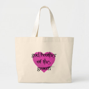 God Brother of the Groom Large Tote Bag