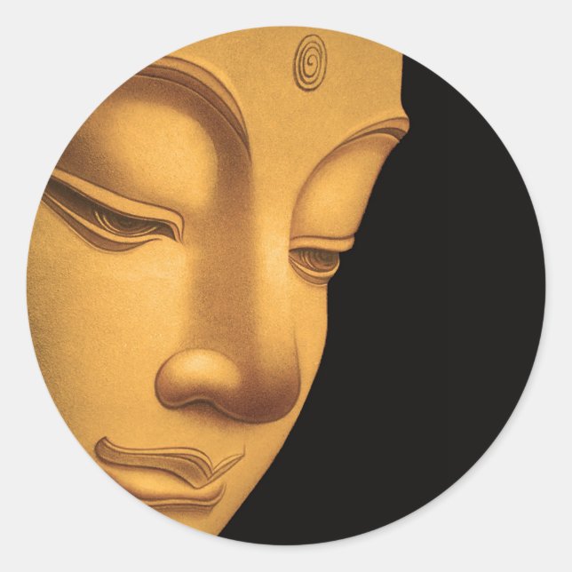 God Buddha Classic Round Sticker (Front)
