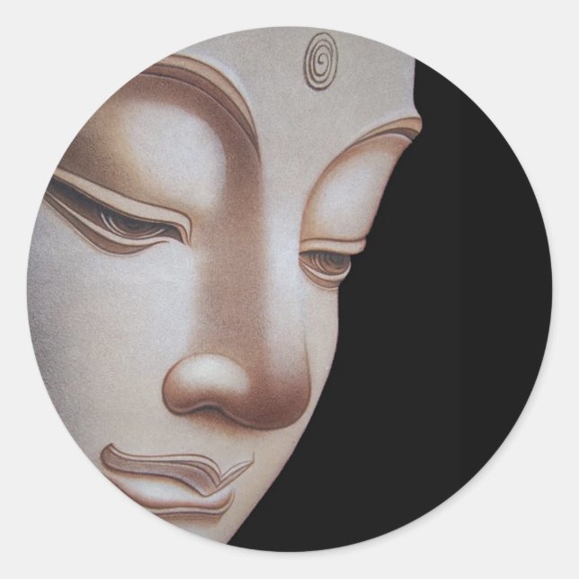 God Buddha Classic Round Sticker (Front)