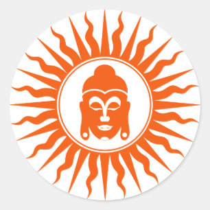 God Buddha Sign Classic Round Sticker