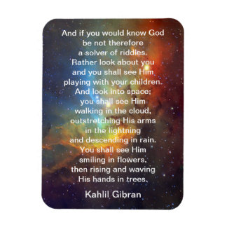 God by Kahlil Gibran Magnet