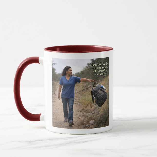 God cares for you mug (Left)